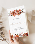 SCARLETT Boho Wedding Program Template