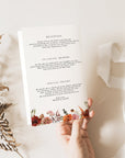 SCARLETT Boho Wedding Program Template