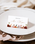 SCARLETT Boho Place Cards Template for Wedding