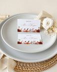 SCARLETT Boho Place Cards Template for Wedding