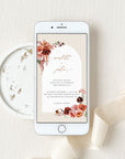 SCARLETT Bohemian Wedding Invitation Card Electronic