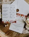 SCARLETT Floral Wedding Itinerary Template