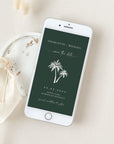 Palm Tree Save the Date Electronic Card