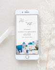 SANTORINI Save the Date Electronic Card