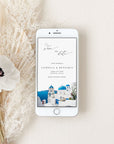 SANTORINI Save the Date Electronic Card