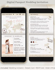SOFIA Destination Wedding Save the Date & Passport Wedding Invite Bundle