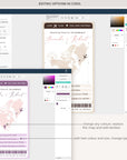 SOFIA Digital Boarding Pass Save the Date & Passport Wedding Invitation Bundle