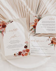 SCARLETT Boho Wedding Invitations with Rsvp Template