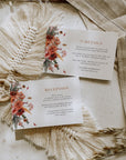 SCARLETT Boho Style Wedding Invitation Set Template