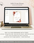 SCARLETT Arch Bohemian Save the Date Template