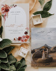 SCARLETT Arch Bohemian Save the Date Template