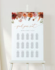 SCARLETT Boho Seating Chart Wedding Template