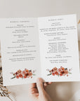 SCARLETT Boho Wedding Program Template