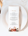 SCARLETT Boho Wedding Menu Cards