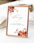 SCARLETT Boho Wedding Sign Template Editable