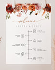 SCARLETT Wedding Order of Events Sign