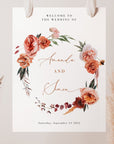 SCARLETT Boho Wedding Welcome Sign Template