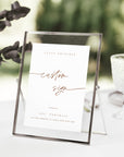 SIENNA Terracotta Wedding Sign Template Small