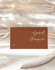 SIENNA Terracotta Place Cards Template