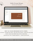 SIENNA Terracotta Place Cards Template