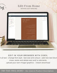 SIENNA Terracotta Wedding Menu Template