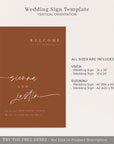 SIENNA Terracotta Wedding Sign Printable