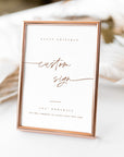 SIENNA Terracotta Wedding Sign Template Small