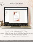 SCARLETT Bohemian Wedding Invitation Card Electronic