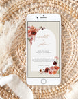 SCARLETT Bohemian Wedding Invitation Card Electronic