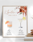SCARLETT His and Hers Cocktail Sign Template