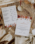 SCARLETT Floral Wedding Itinerary Template