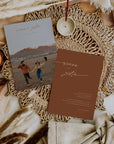 SIENNA Terracotta Wedding Printable Stationery Template Bundle