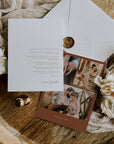 SIENNA Terracotta Wedding Thank You Cards with Photo