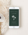 Palm Tree Save the Date Electronic Card