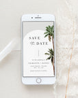 KONA Palm Tree Save the Date Digital