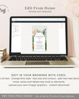 Tropical Wedding Invitation Electronic Card