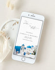 SANTORINI Save the Date Electronic Card