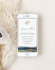 NOA Nautical Wedding Invitation Sets Electronic Card