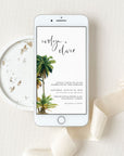 KALA Palm Tree Wedding Invitation Digital