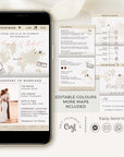 SOFIA Destination Wedding Invitation Bundle Template