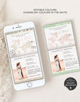 SOFIA Digital Boarding Pass Save the Date & Passport Wedding Invitation Bundle