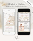 SOFIA Destination Wedding Save the Date & Passport Wedding Invite Bundle