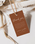 SIENNA Terracotta Thank You Tags Printable