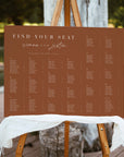 SIENNA Alphabetical Seating Chart Wedding Template