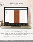 SIENNA Terracotta Wedding Program Template