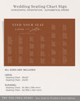 SIENNA Alphabetical Seating Chart Wedding Template