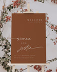 SIENNA Terracotta Wedding Sign Printable