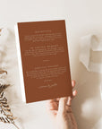SIENNA Terracotta Wedding Program Template