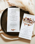 MARIGOLD Fall Wedding Program Template Bifold