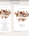 MARIGOLD Fall Wedding Program Template Bifold